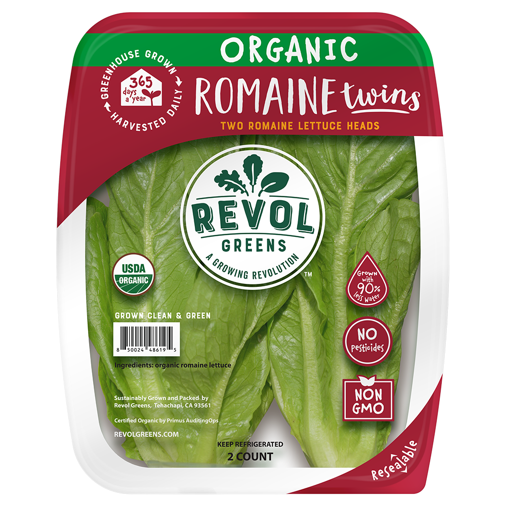 Organic Romaine Twins - Revol Greens